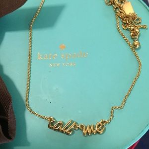 Kate Spade- Call Me necklace